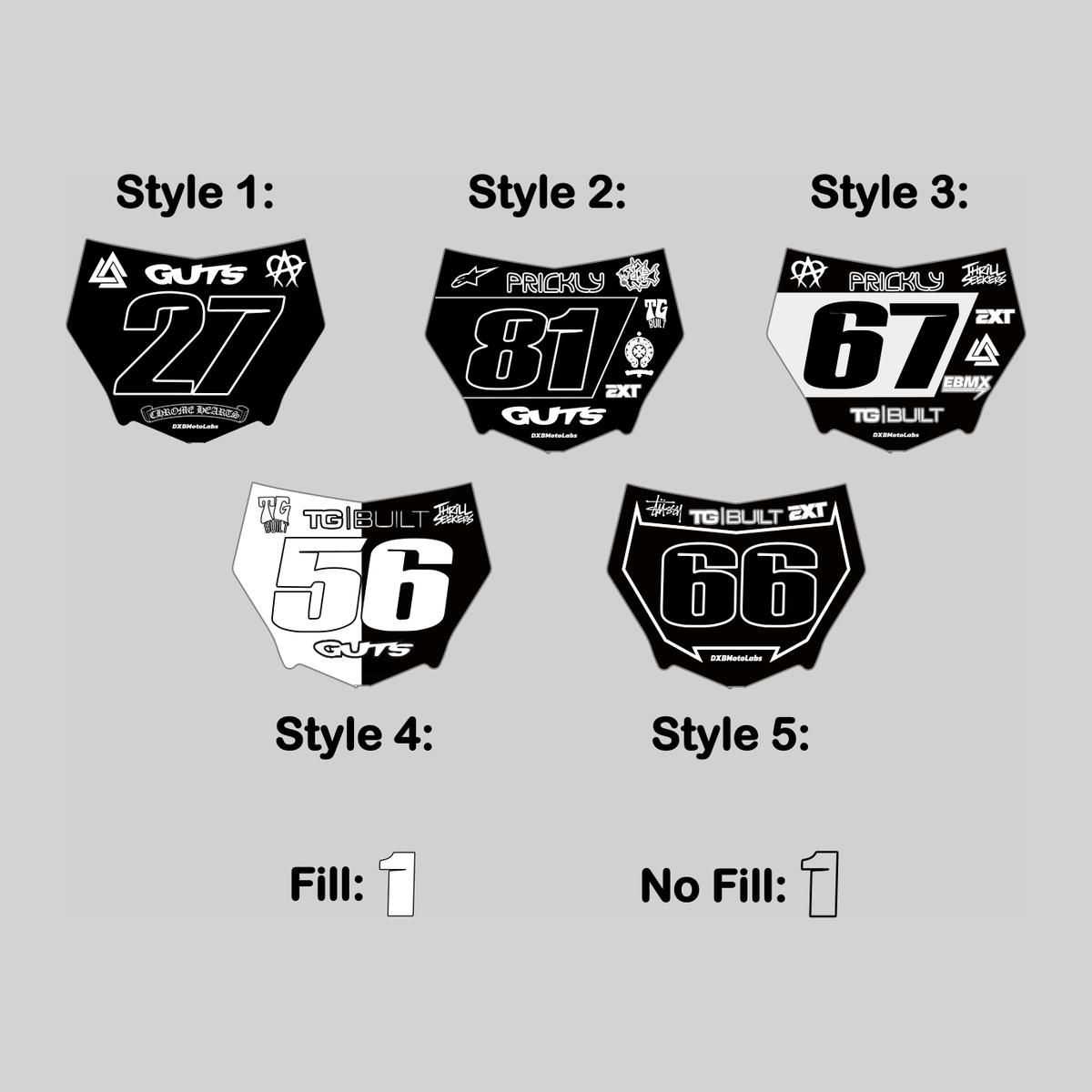 Motocutz Number Plate Decal